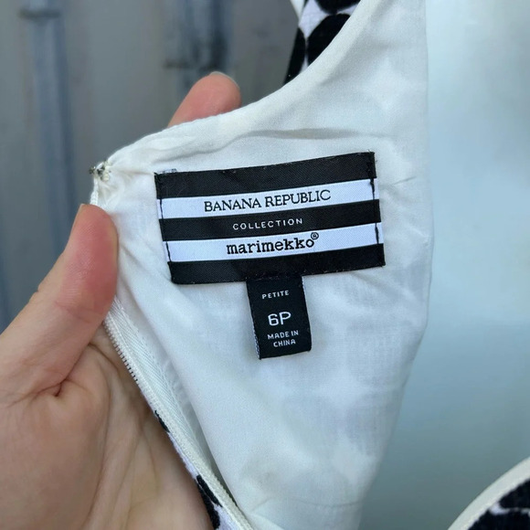 Marimekko x Banana Republic dots dress, size 6P - Picture 13 of 13